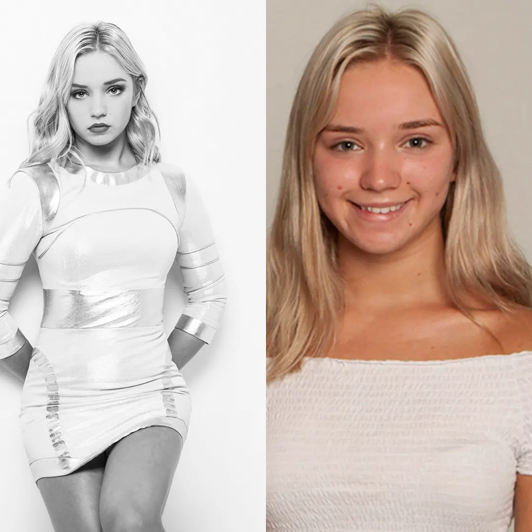 Before and after glamour makeover